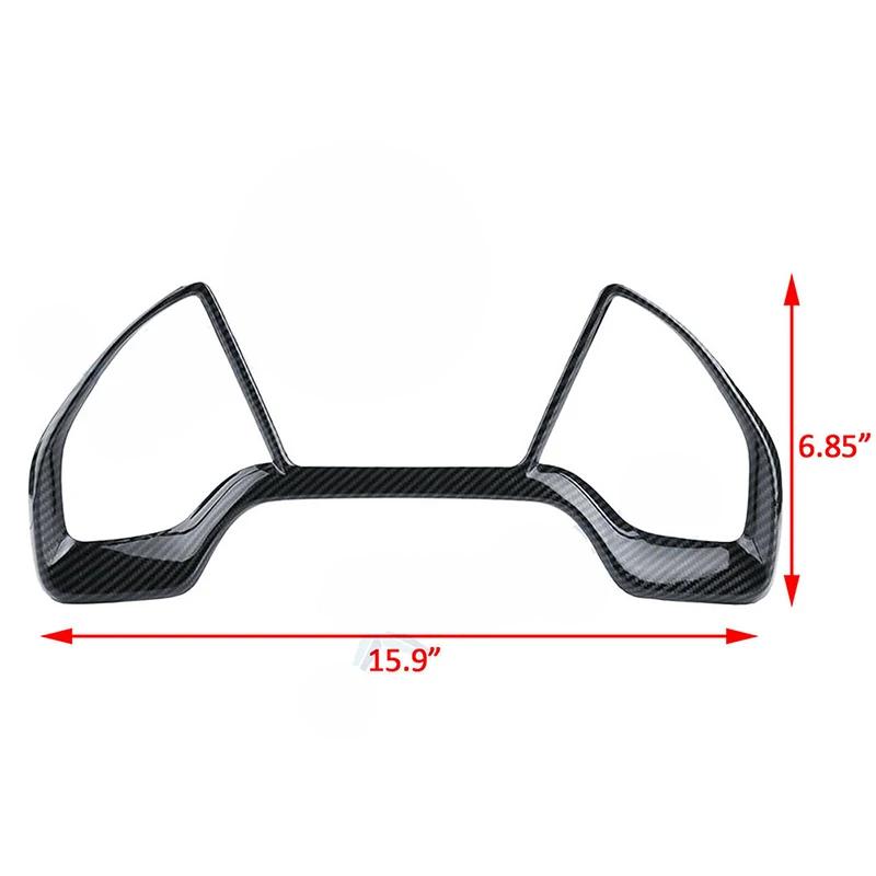 For Honda Civic 2016 2017 2018 2019 2020 Car Inner Dashboard Panel Frame Cover Trims Auto Styling Carbon Fiber Black Stickers