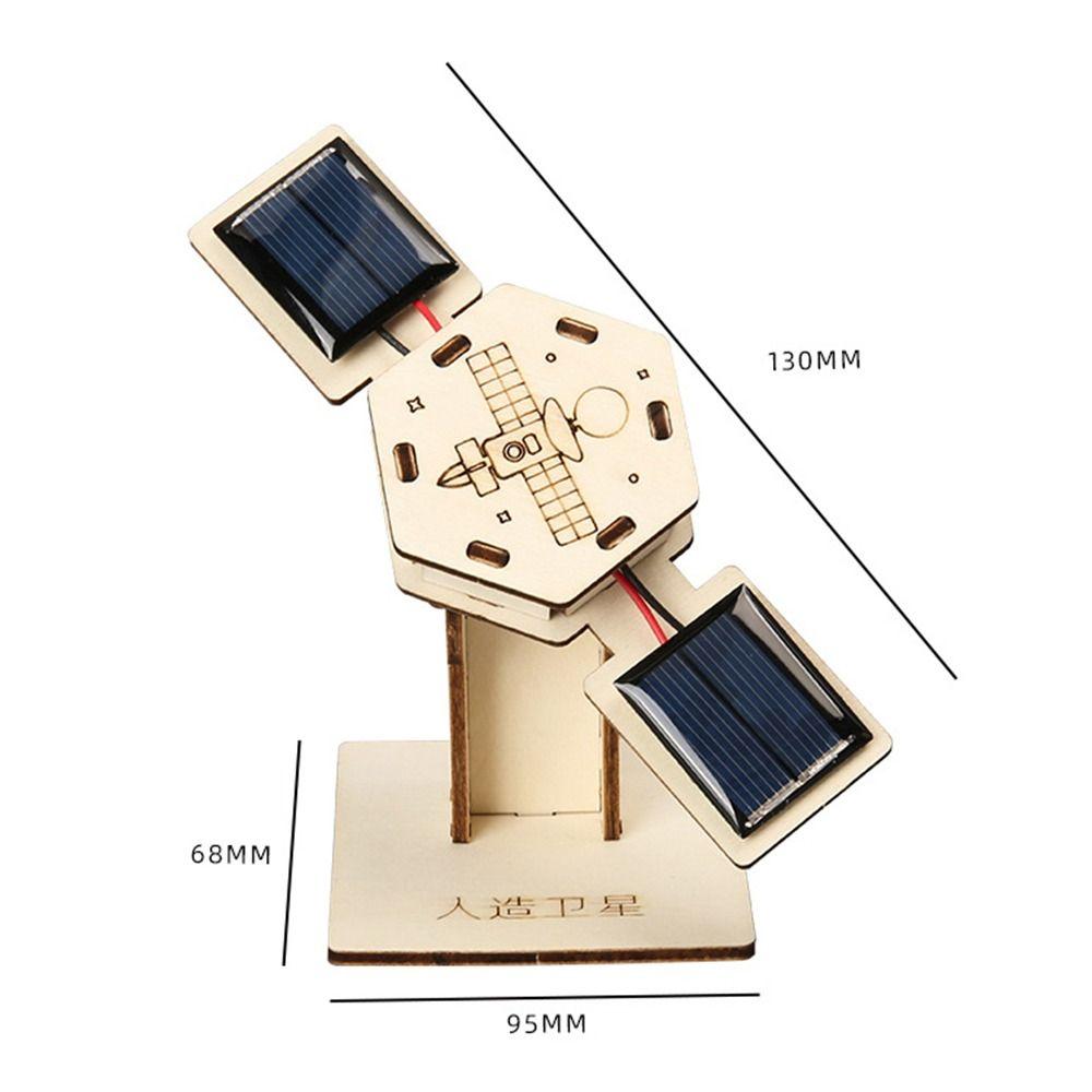Handgemachtes DIY Solar-Satellitenmodell Solar-Satellitenmodellbausatz Puzzle für Weltraumliebhaber