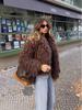 2025 Autumn Women's Short Faux Fur Coat - European and American Style Imitation Lamb Wool