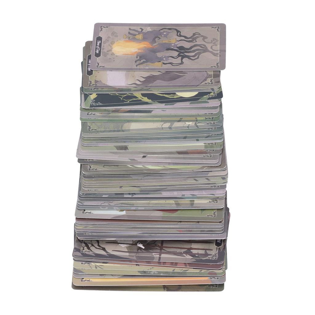 78pcs Tarot Cards Coated Paper Interactive Future Telling Game Divination Cards for Party Gathering