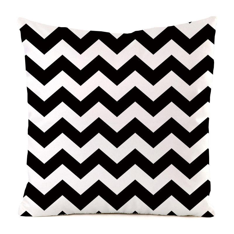 Nordic Geometric Colored Waves Digital Printing Short Plush Pillow Covers for Car Sofa Office Cushion Cover Home Goods