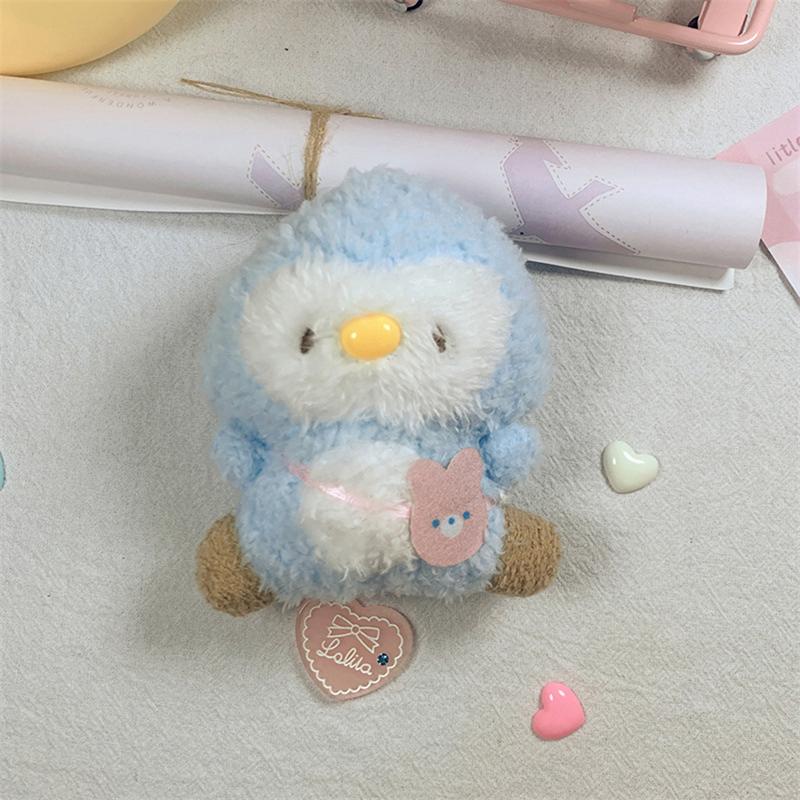 

Мультфильм творческий пингвин цыпленок плюшевый кулон сумка кулон брелок украшение синий