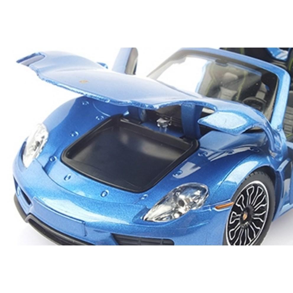 Replica 1:24 Porsche 918 Spyder Diecast Model Car with Opening Doors & LED Lights