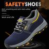 Men's Lightweight Steel Toe Work Shoes: Anti-Slip, Anti-Smash, Anti-Puncture, Wear-Resistant, Ideal for Welders