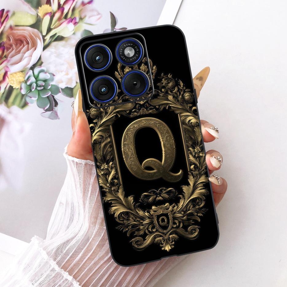 For Motorola Edge 70 Case XT2601-2 New Crown Letters Cover Soft Silicone Phone Case For Motorola Edge 70 Fusion Moto Edge70 Bags