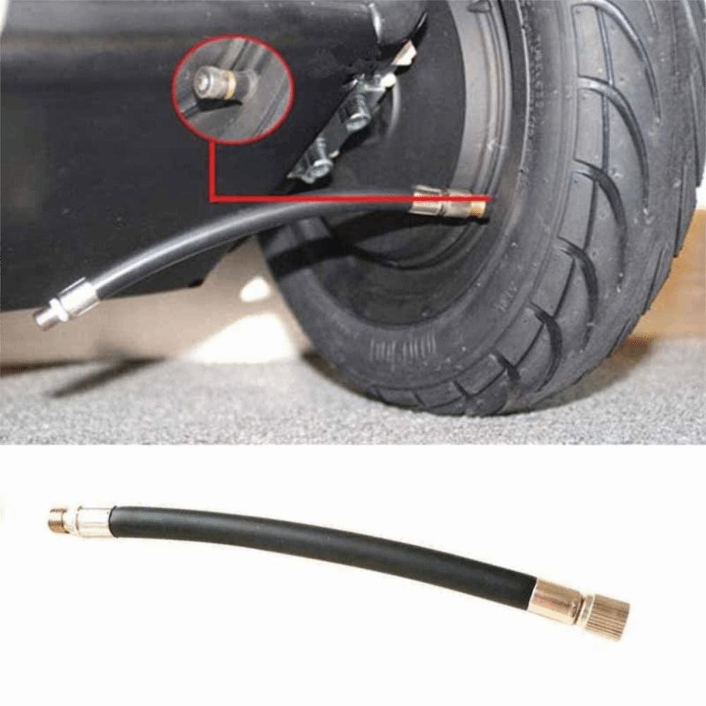 5Pcs Zinc Zinc Alloy and Rubber Extended Air Tube Tyre Valve Extension Adaptor  Scooter Accessories