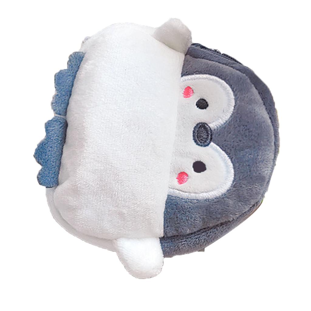Plush Coin Purse Cute Penguin Design Convenient Multipurpose Practical Portable Coin Pouch