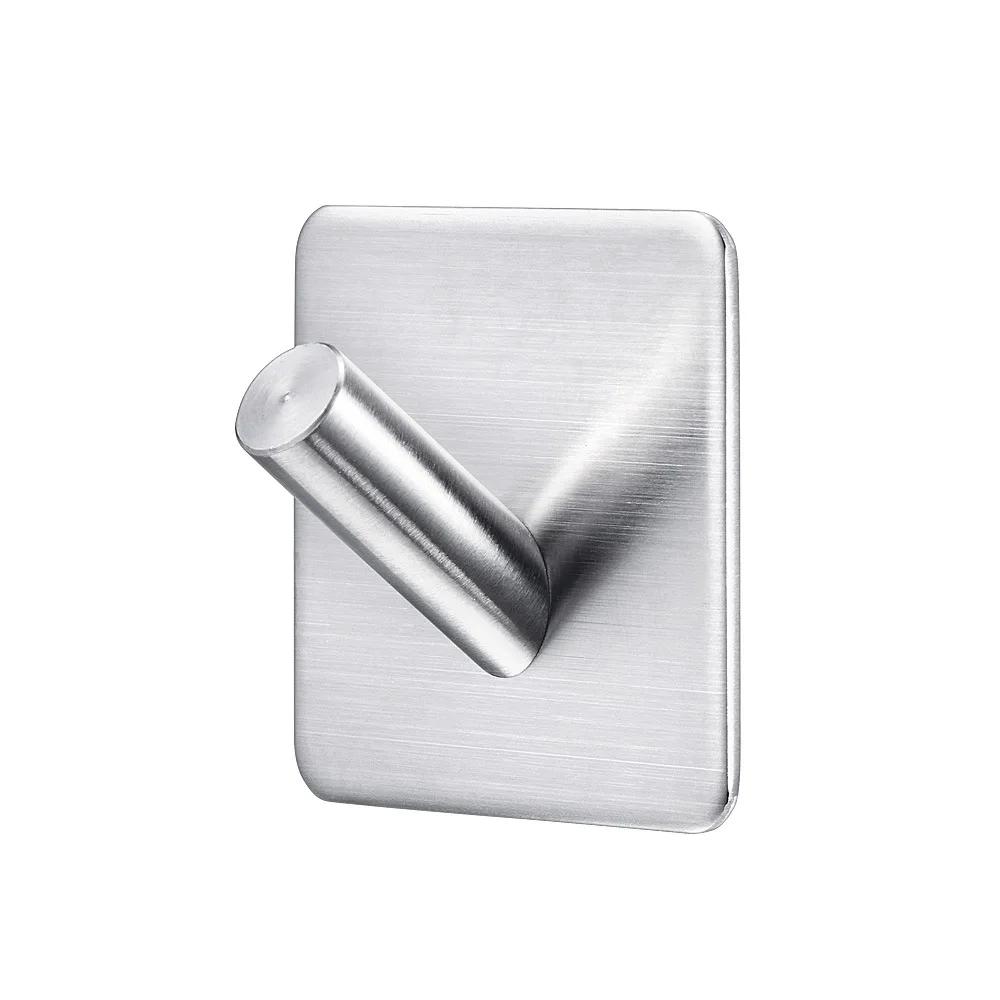 Xiaomi 1/2/4Pcs Self Adhesive Kitchen Wall Door Hook Key Holder Rack Towel Hanger Stainless Steel Bathroom Cloth Robe Coat Hook