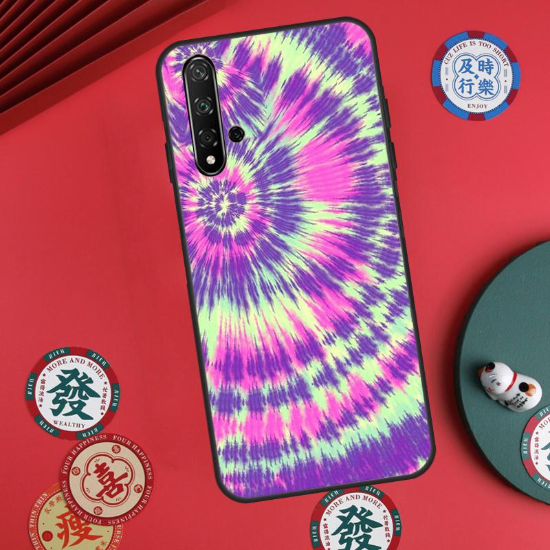 Rainbow Spiral Tie Dye For Huawei Nova 11 Pro 9 10 SE Y70 Y60 Y90 Y61 Y91 Y73 Y72 12s 12i 11i 8i P30 P40 Lite Case