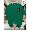 FIFA World Cup Football Men's Fashionable Short-sleeved T-shirt with a US, Canada and Mexico Themed Print. A Casual and Comfortable Summer T-shirt