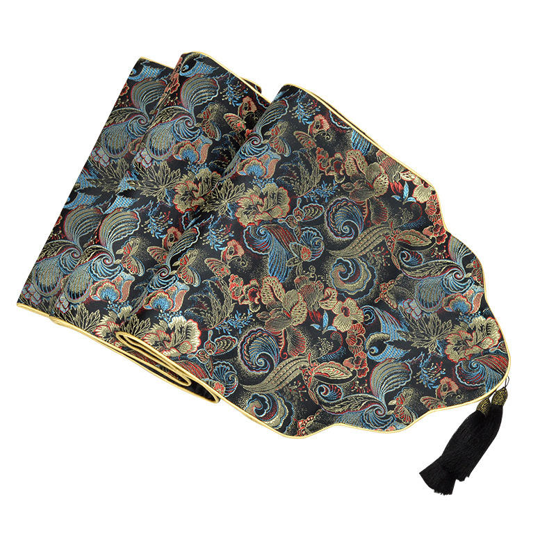 Chinese Style Satin Table Table Table Tea Table Tea Table Tea Table Flag | Runners (196cm)