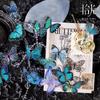 40Pcs Colorful Gold Foil Iridescent Butterfly Stickers Ins Hot Style Journal Decor Stickers