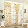 100x200cm Sunflower Printed Tulle Curtains Home Living Room Window Panels Drapes Sheer Voile Tulle Home Window Decorations
