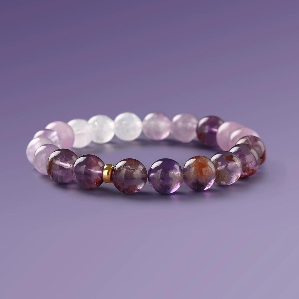 New natural amethyst bracelet, high-quality original design crystal bracelet, amethyst bracelet gift for girls