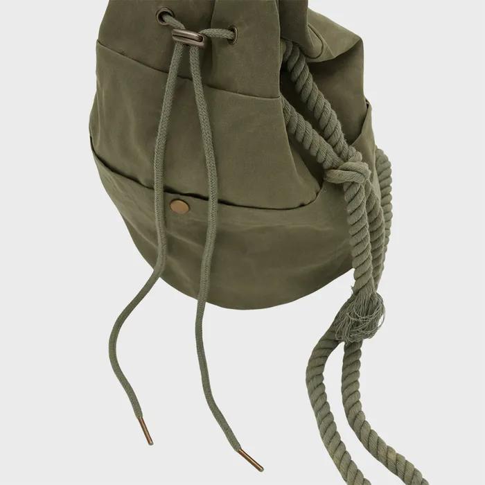 Waxed Cotton Hippie Bag Khaki