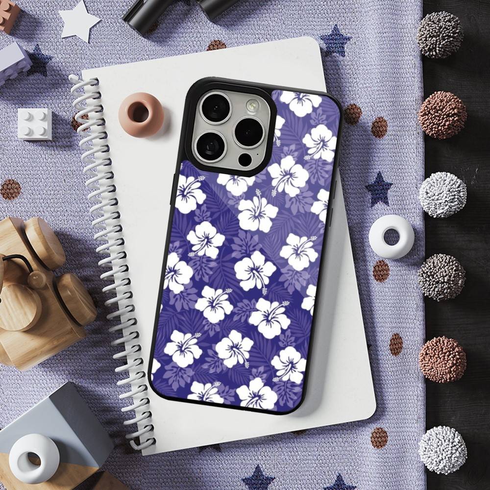 Hibiscus Hawaiian Flower For iPhone 12,Pro,16,15,Mini,13,17,Max,11,14,Plus,For Magsafe,Magnetic Wireless Charging Case