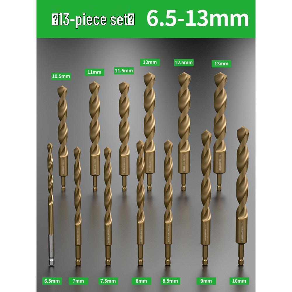 Hex Shank High Hardness Cobalt HSS Twist Drill Bit Set for Stainless Steel and Iron