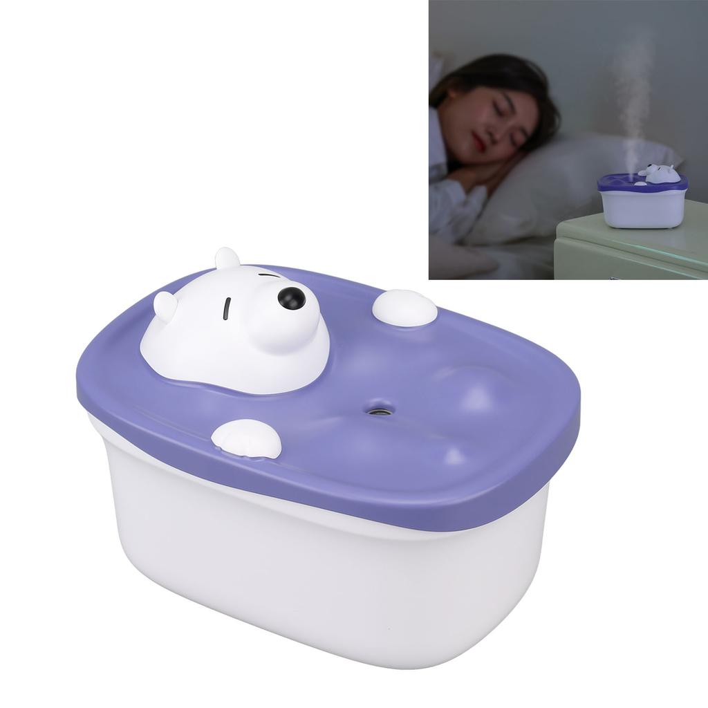 450ml   Desktop Humidifier Bubble Bear Shape USB Charging Moisturizing Humidifier