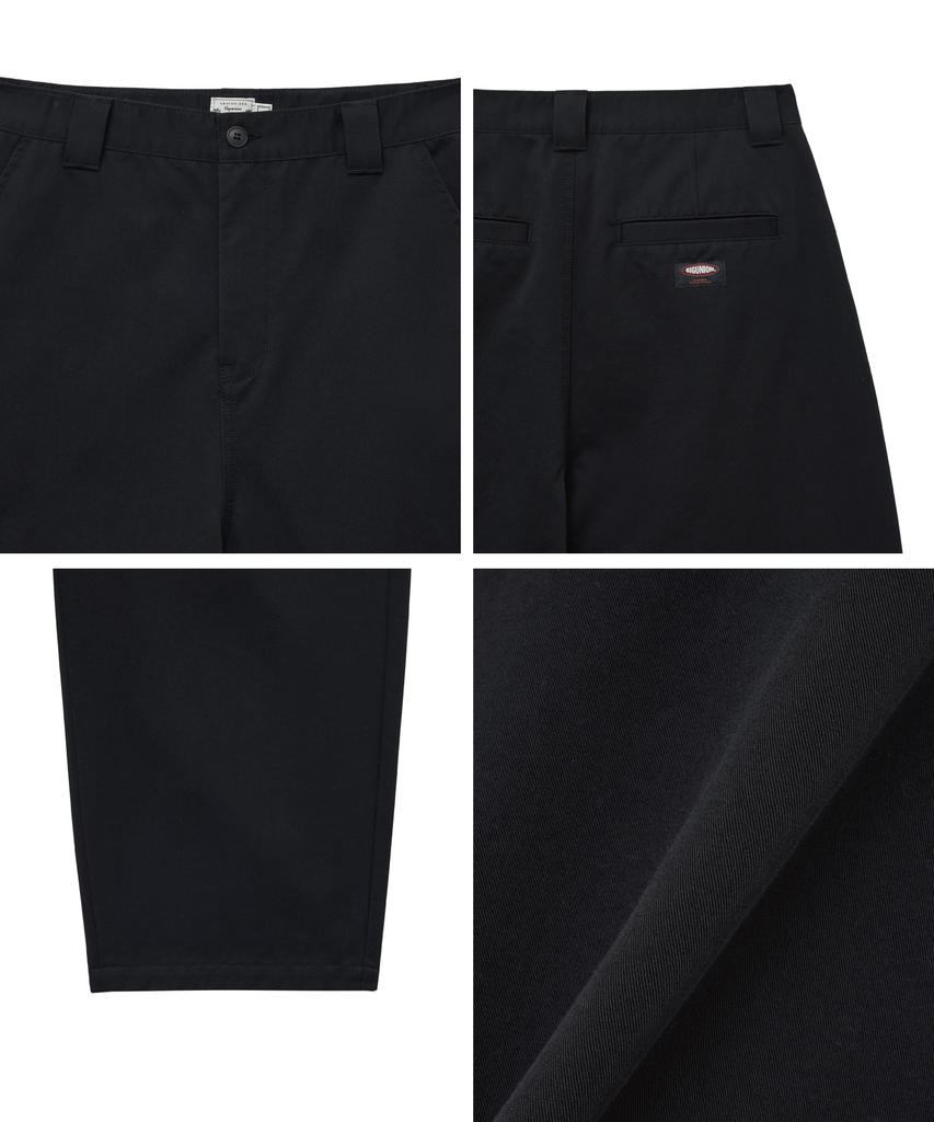 BIG UNION Classic Big Baggy Chino Pants (Black)