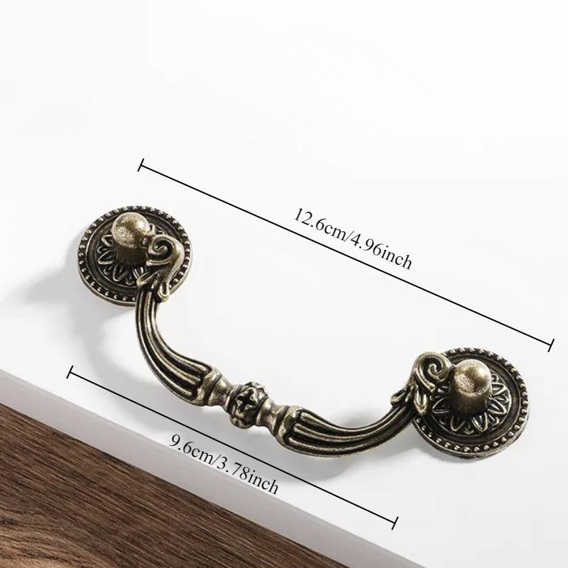 1PC Drawer wardrobe door handle European classical furniture cabinet handle Vintage European style cabinet handle
