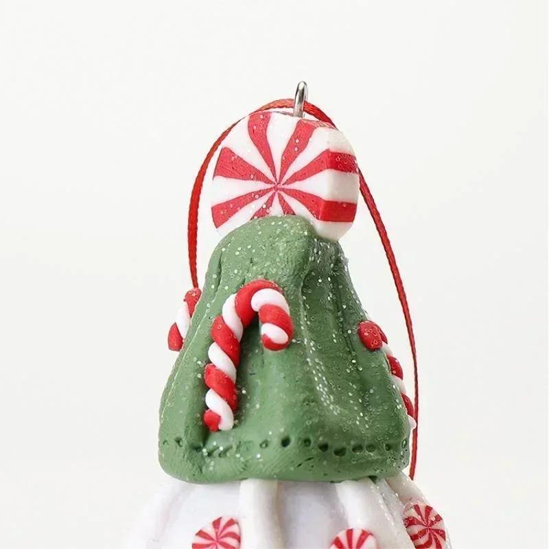Soft Clay Christmas Mini Tree Creative Little Angel Christmas Tree Shaped Fun Scene Decorations Xmas Tree Decors