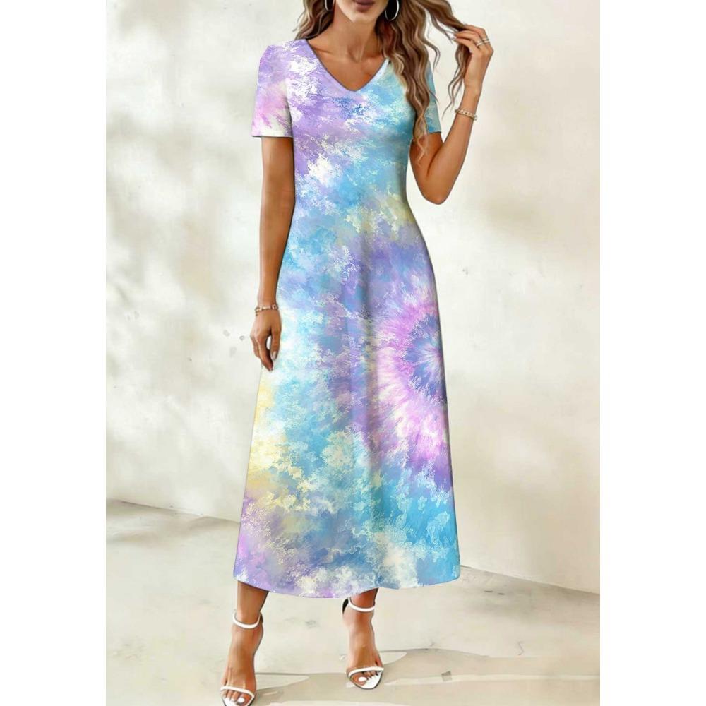 

European and American Fashion V-Neck Women s Dress XL