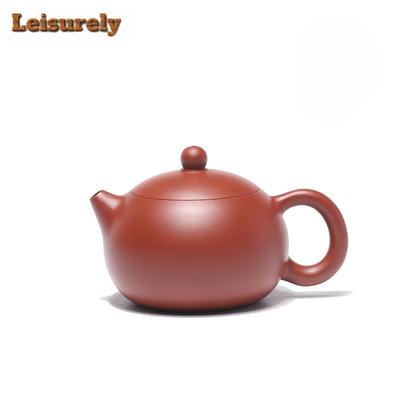 210 ml High-End-Teekannen aus lila Ton von Yixing, handgefertigt, Xishi-Topf, Roherz, Zhu-Schlammkessel mit Sieb, Zisha-Teeset, Cha-Kollektion