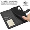 Coque Portefeuille PROSHOP pour Samsung Galaxy A32 5G - Effet Cuir Noir - Verre Trempé - Protection Antichoc