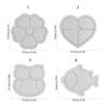 Multi Shape Silicon Craft Molds Owl Heart Flower Design For DIY Storage Container And Decoration