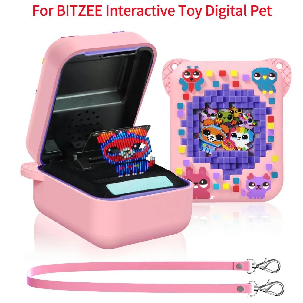 For Bitzee Digital Pet Protective Case Cover With Long Lanyard Silicone Protective Cover For Bitzee Magicals Interactive Toy