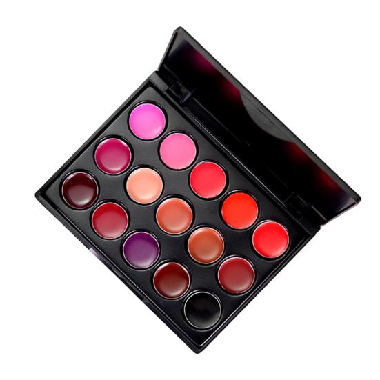 15 Colors Mini Women's Fashion Cosmetics Lip Gloss Shimmers Long Lasting Lipstick
