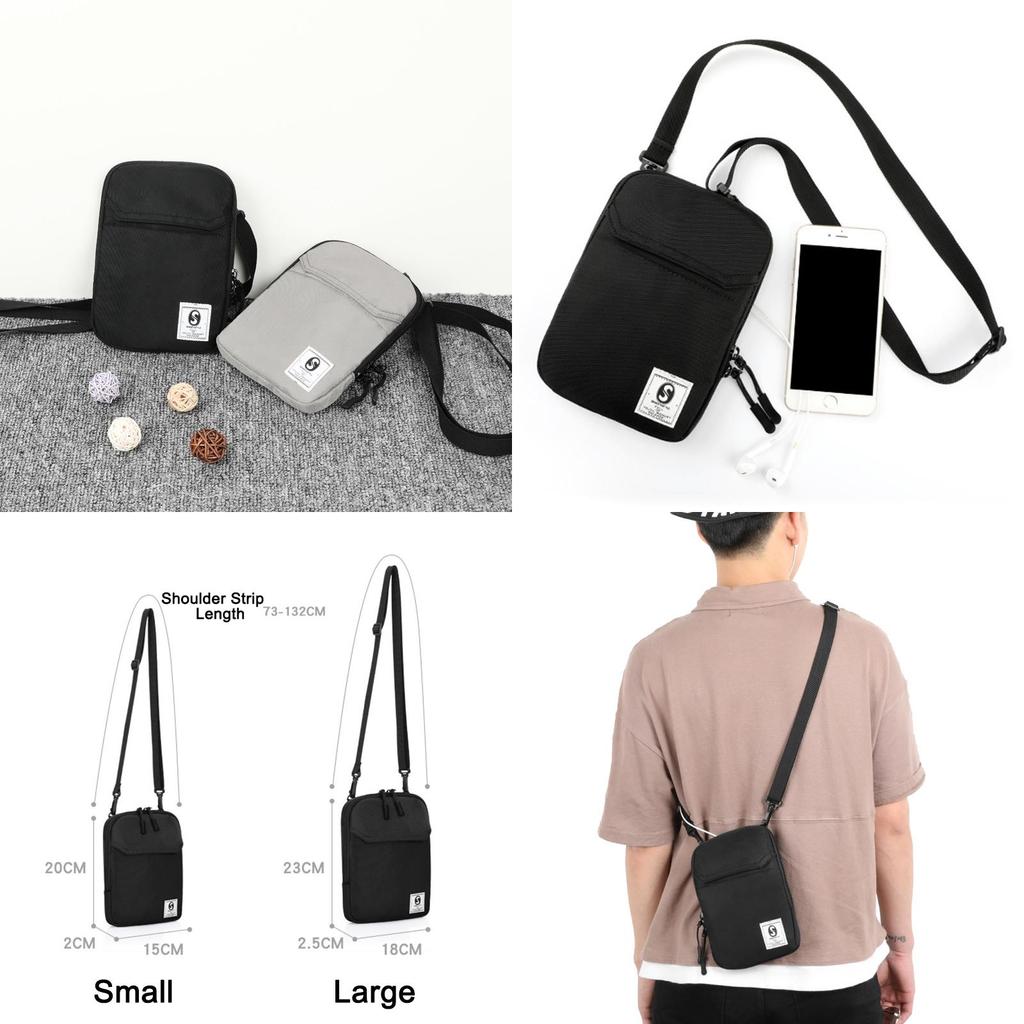 Vintage Military Style Men Canvas Shoulder Bag With Adjustable Strap And Multiple Slots