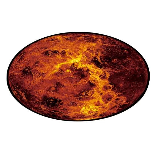 Rotondo Terra Luna Pianeta Stampa 3D Tappeto morbido Tappeto antiscivolo Tappetino Decorazioni per la casa