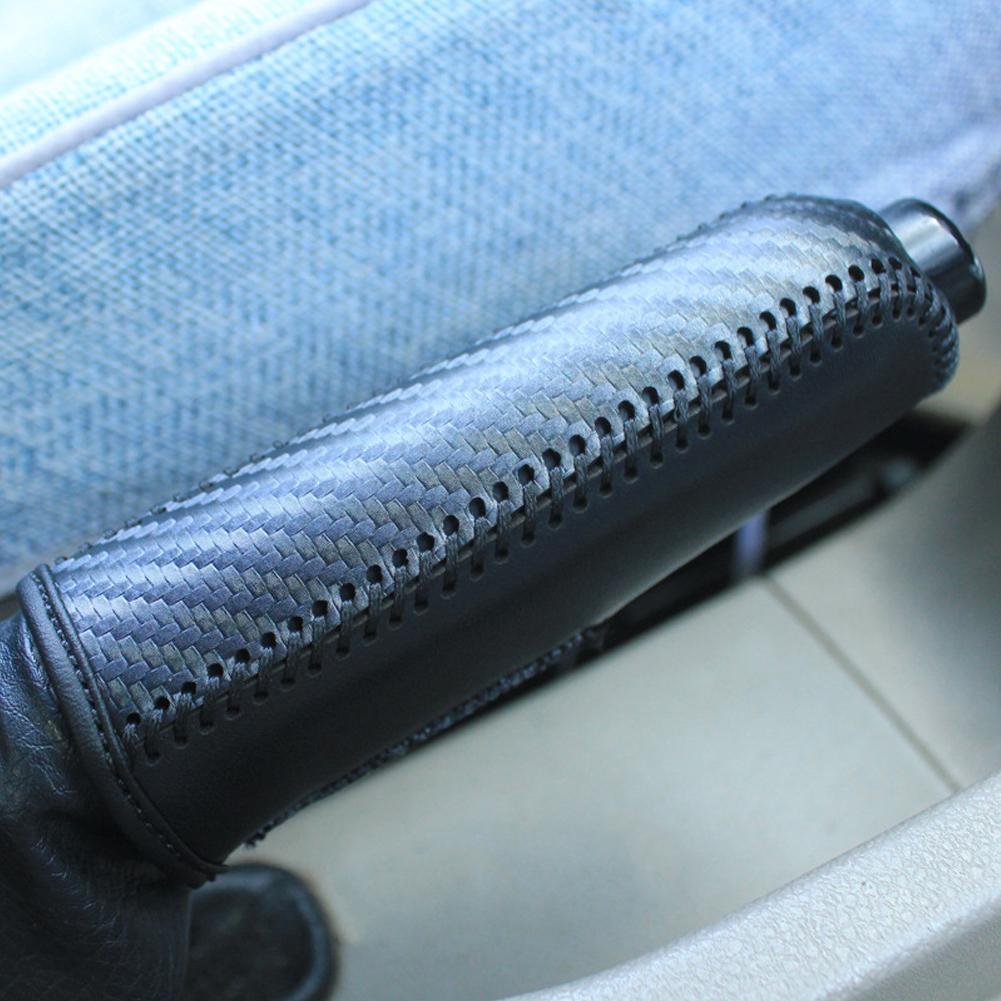 Carbon Fiber Håndbrems Deksel Beskyttende Hylse Håndbremsbeskyttelse for Ford Focus 2012-2018 tilbehør