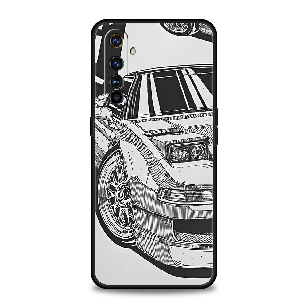 Japan JDM Sports Cars Case For Realme 12 11 10 9 8 5G 7 6 GT5 GT3 GT2 Pro Plus C21 C11 C25 C35 For Realme GT Neo 2 3 3T 5 Cover