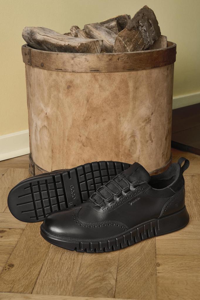 ECCO GRUUV STUDIO M Genuine Leather EU42 Men's Lace-Up Shoes, GORE-TEX Waterproof,