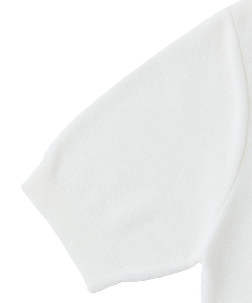 VERNO 26Ss Waffle Polo Knit White