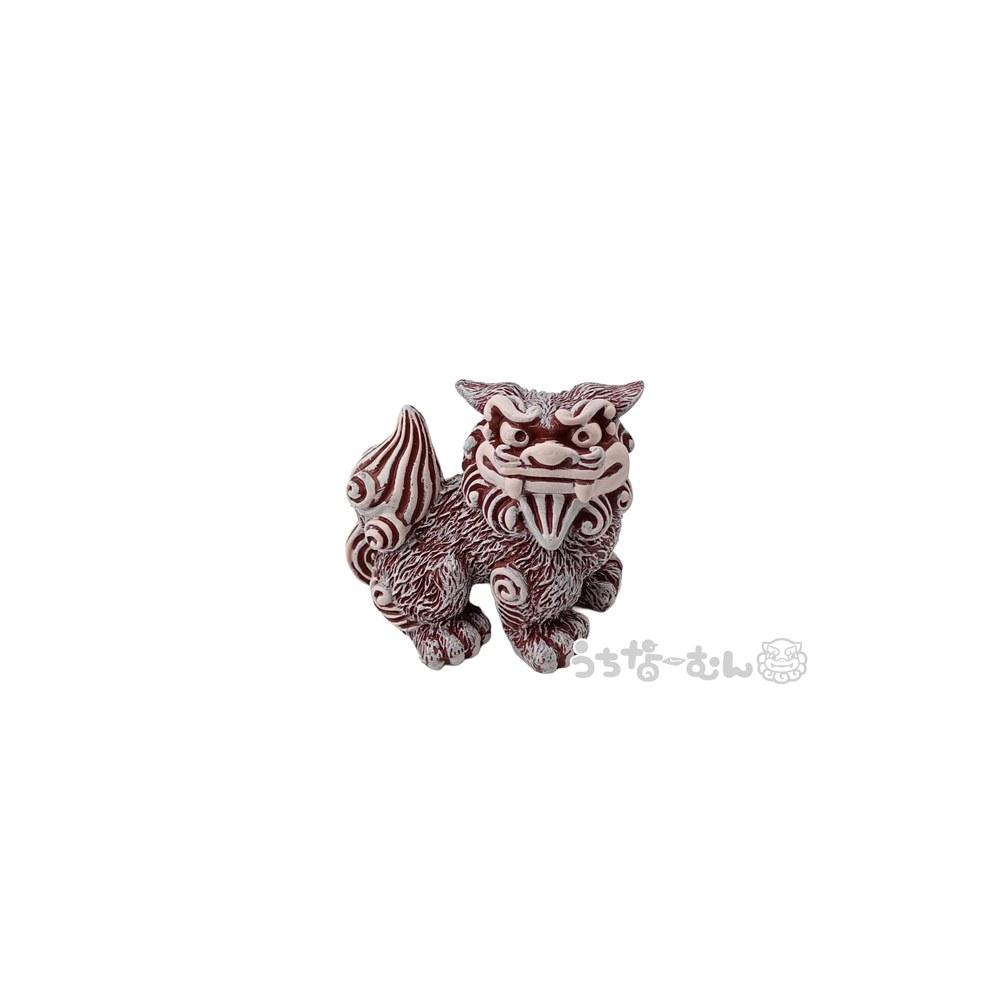 Uchina Mun Okinawan Mun Curry Shisa Pair Souvenir Talisman for Good Luck Prosperity Feng Shui Amulet Seat Sticker