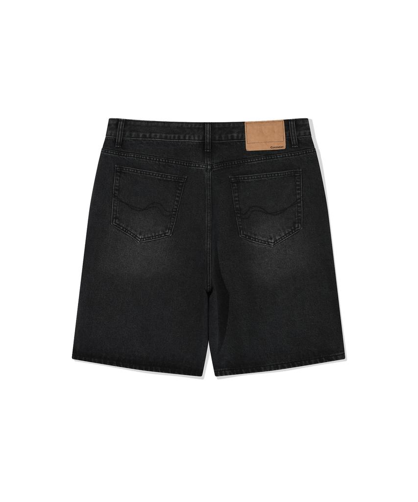 COVERNAT Regular Denim Shorts Black