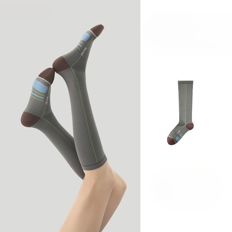 Female Professional Badminton Tennis Fitness Long Cylinder Exercise Pressure Calf Socks