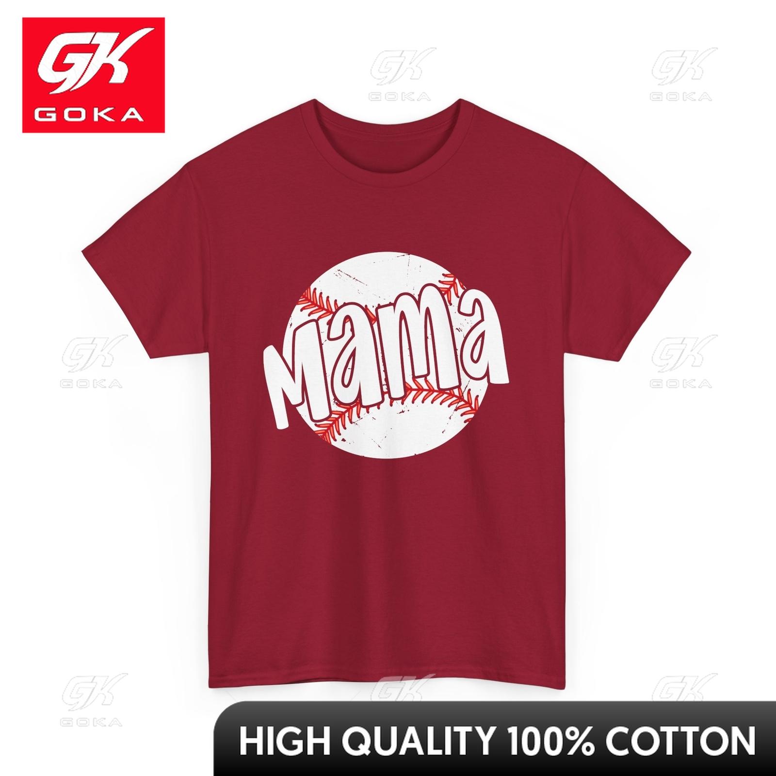 

Baseball Mom Sports Lovers Baseball Player Tshirt Relaxed Fit Top Soft Cotton Round Neck Charming Minimalist Style Printed S