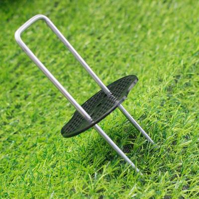 10 Pcs Heavy Duty Galvanized Steel Garden Stakes Rust Resistant Non Slip Washer For Securing Weed Barrier Turf