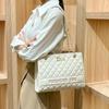 Leather Large Capacity Commuting Tote Bag, Women's New High-end Chain Bag, Single Shoulder Crossbody Bag