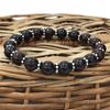 8mm Natural Iron Tiger Eye Gemstone Beads Jewelry Handmade Charm Bracelet 7.5" For Anniversary Gift CSB-29
