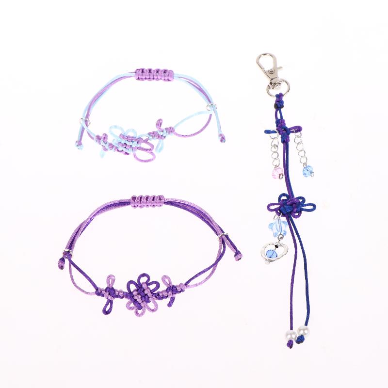 Ručně vyráběný pletený náramek s nastavitelným čínským uzlem pro ženy, muže, páry, přátelský šperk, doplněk, dárek