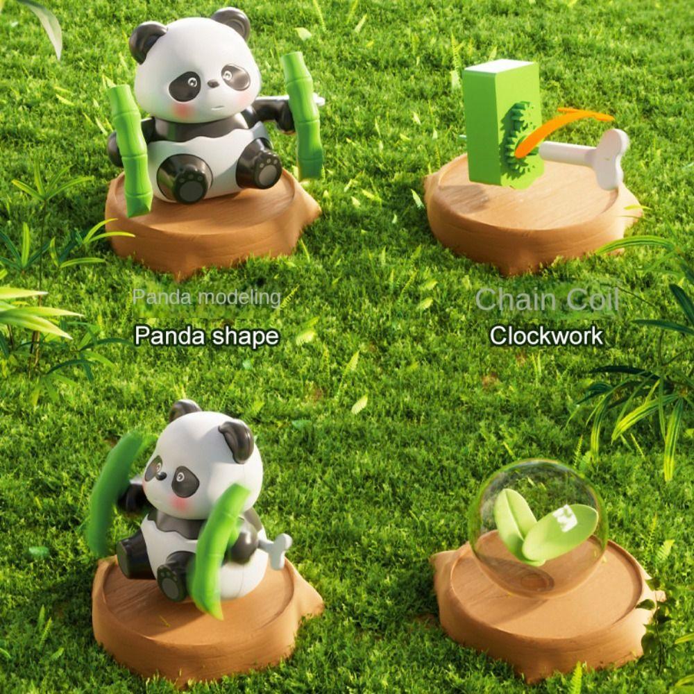 Interactive Wind up Panda Toy Animal Panda Clockwork Toys Guide Crawling Walking Panda Toy  Head-up