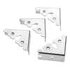 4Pcs 34mm Zinc Alloy Jewelry Wooden Box Triangle Corner Decorative Protectors Furniture Carved Table Corner Brackets Protection