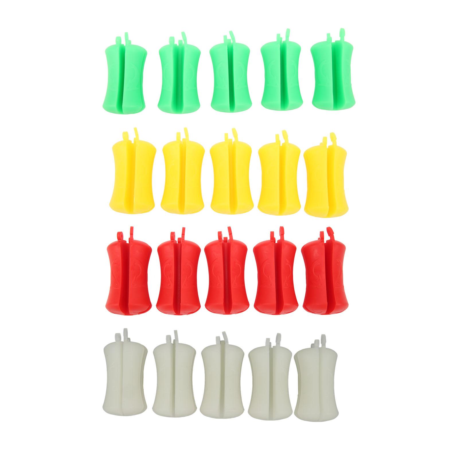 

5PCS Portable Fishing Rod Fixed Ball Silicone Reusable Fishing Rod Beam Binding Fastener for Fishing Luminous Color