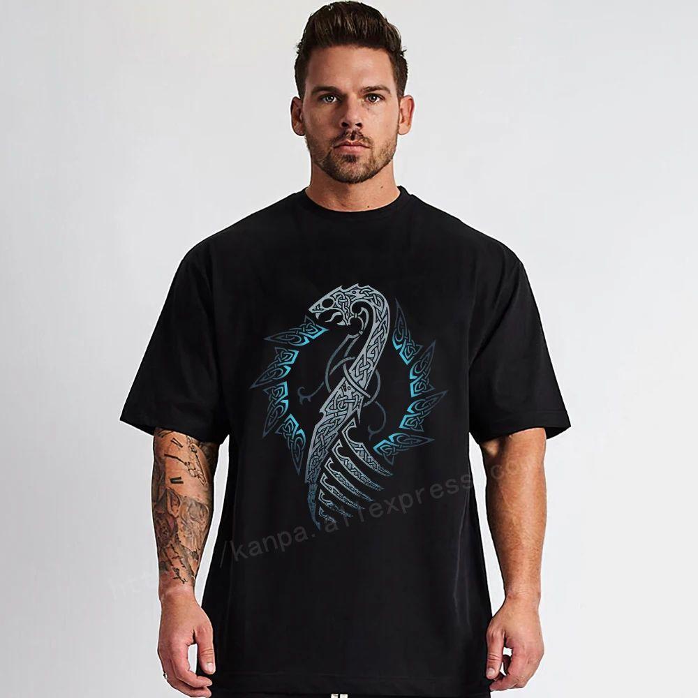 Men ODIN Vikingyins 5xl T Shirt Cotton Vintage Tall Tops Plus Size Tees Big Size Large Clothing TShirts Fashion