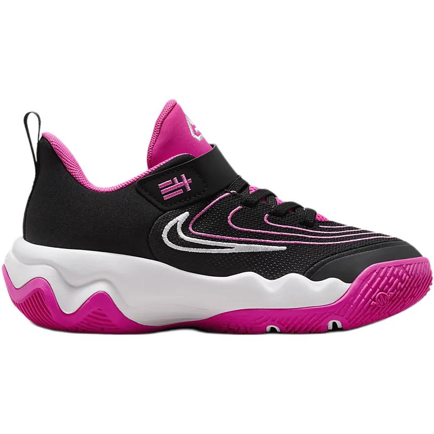 Nike Giannis Immortality 4 PS Black Laser Fuchsia Kids Sneakers White FZ6733-004